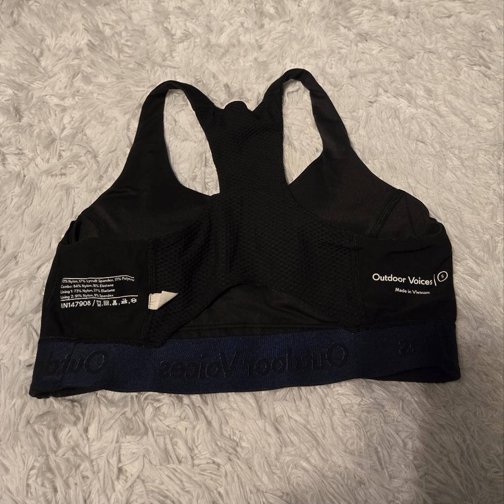 Outdoor Voices Bra Sport Size S Color Black - Picture 7 of 9